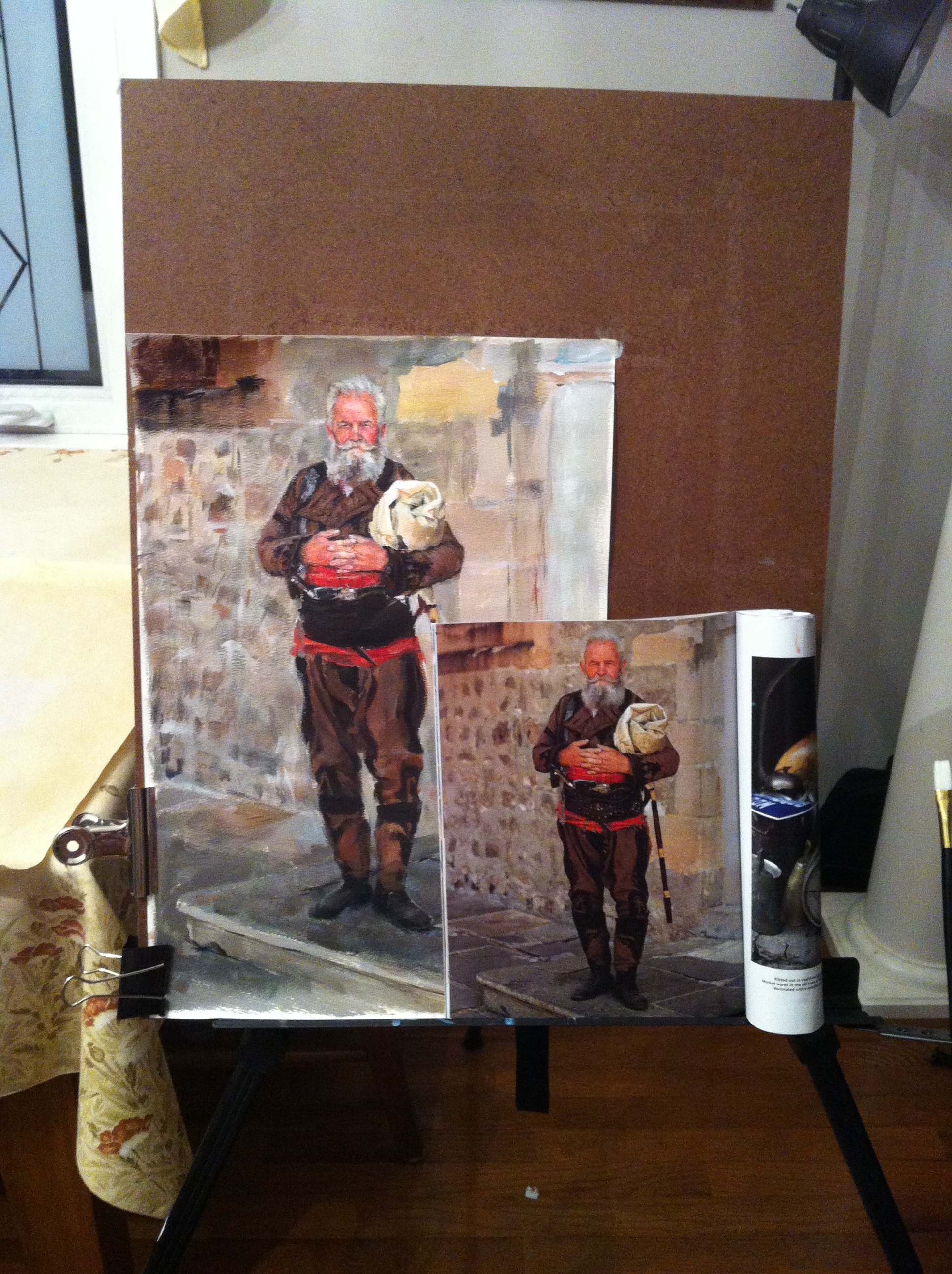 Painting titled The Musician